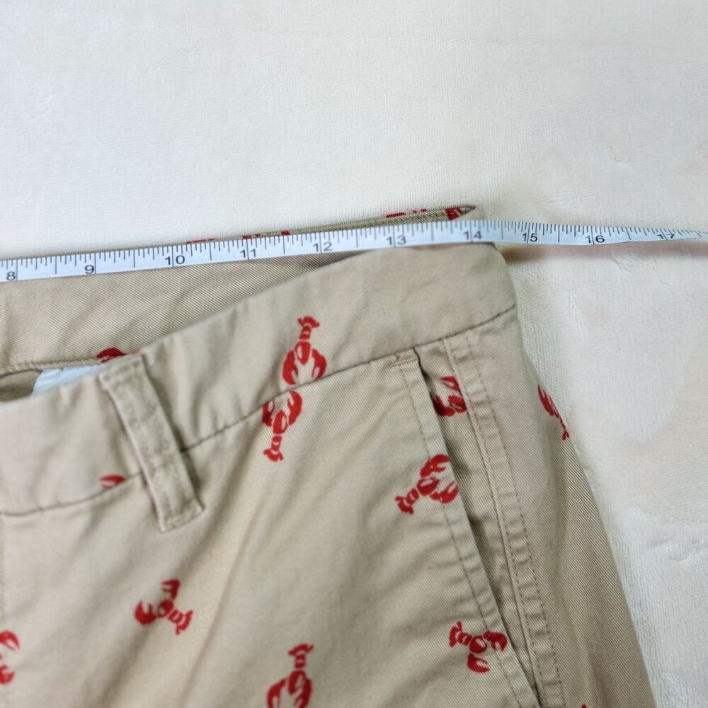 J Crew Lobster Print Pants Women's 8 Nautical Euro Summer Fisherman Nantucket - Picture 15 of 16